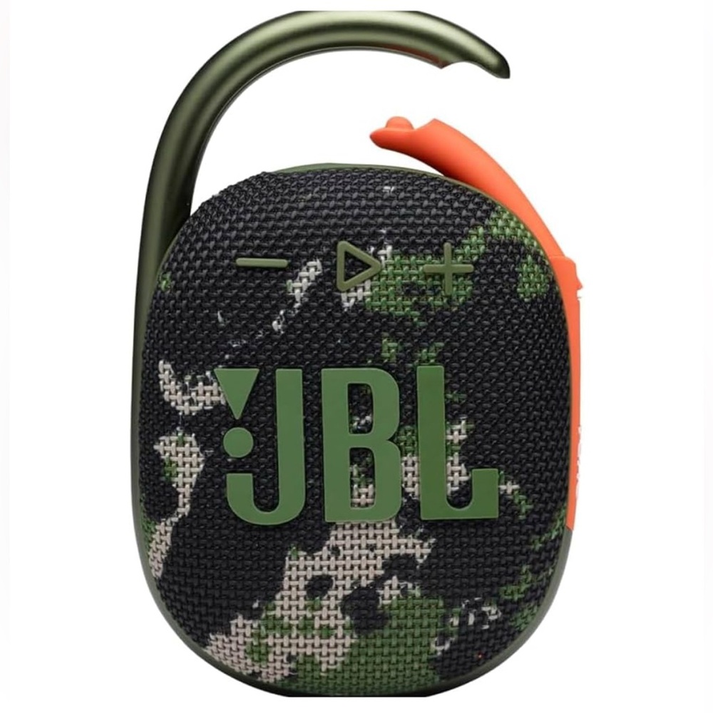 JBL Clip 4 Portable Speaker - Camo Green and Black